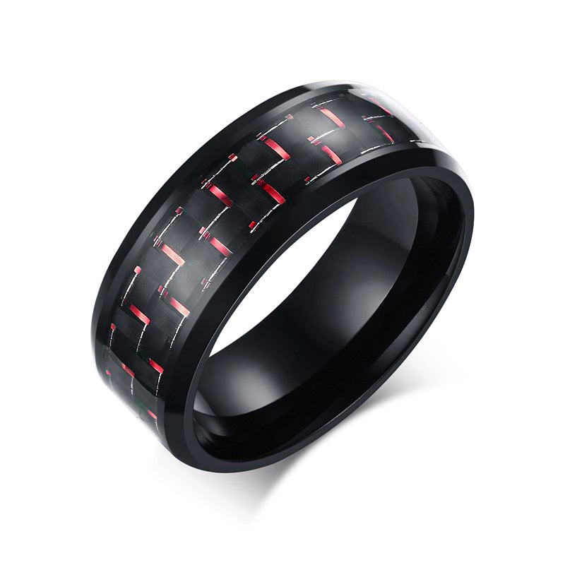 Carbon fiber & stainless steel ring