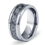 Black Carbon Fiber & Tungsten Steel ring
