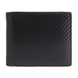 black Leather & Carbon fiber wallet