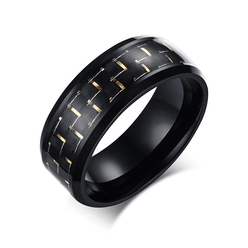 Carbon fiber & stainless steel ring